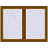 Pricing Tilt-and-Turn 1800x1350 mm REHAU OPTIMUM EURO-DESIGN 70 GOLDEN OAK two-sided