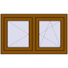 Pricing Tilt-and-Turn 1000x600 mm REHAU OPTIMUM EURO-DESIGN 70 GOLDEN OAK two-sided
