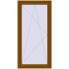 Pricing Tilt-and-Turn 870x1750 mm REHAU OPTIMUM EURO-DESIGN 70 GOLDEN OAK two-sided