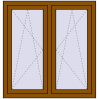 Ustalenie cen Okna skrzydłowe 1080x1145 mm REHAU ENERGY-SAVING SYNEGO MD GOLDEN OAK dwustronny