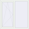 Pricing Tilt-and-Turn 1450x1500 mm REHAU BRILLANT DESIGN RAL 9016 Traffic white two-sided