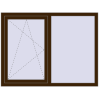 Ustalenie cen Okna skrzydłowe 1500x1100 mm CLASICTHERM 70 DARK_OAK zewnętrzny