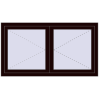 Pricing Tilt-and-Turn 1450x800 mm REHAU OPTIMUM EURO-DESIGN 70 CHOCOLATE_BROWN two-sided