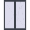 Pricing Tilt-and-Turn 1700x2200 mm REHAU ENERGY-SAVING SYNEGO MD ANTHRACITE_GREY_STRUKTURAL two-sided