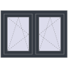 Ustalenie cen Okna skrzydłowe 1020x710 mm REHAU ENERGY-SAVING SYNEGO MD ANTHRACITE_GREY_STRUKTURAL zewnętrzny