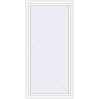 Pricing Tilt-and-Turn 1070x2200 mm REHAU ENERGY-SAVING SYNEGO MD RAL 9016 Traffic white two-sided