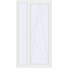 Pricing Tilt-and-Turn 1200x2300 mm REHAU ENERGY-SAVING SYNEGO MD RAL 9016 Traffic white two-sided