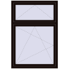 Pricing Tilt-and-Turn 1099x1600 mm REHAU OPTIMUM EURO-DESIGN 70 BLACK_BROWN two-sided