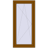Pricing Tilt-and-Turn 700x1500 mm REHAU OPTIMUM EURO-DESIGN 70 GOLDEN OAK two-sided