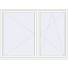Pricing Tilt-and-Turn 2000x1500 mm REHAU ENERGY-SAVING SYNEGO MD RAL 9016 Traffic white two-sided