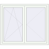 Pricing Tilt-and-Turn 1460x1235 mm REHAU ENERGY-SAVING SYNEGO MD RAL 9016 Traffic white two-sided