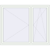 Pricing Tilt-and-Turn 1765x1435 mm REHAU OPTIMUM EURO-DESIGN 70 RAL 9016 Traffic white two-sided
