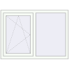 Ustalenie cen Tilt-and-Turn 1250x900 mm CLASICTHERM 70 RAL 9016 Biały two-sided