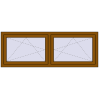 Pricing Tilt-and-Turn 1770x635 mm REHAU ENERGY-SAVING SYNEGO MD GOLDEN OAK two-sided