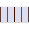 Pricing Tilt-and-Turn 4200x2300 mm REHAU OPTIMUM EURO-DESIGN 70 BLACK_CHERRY two-sided