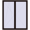 Pricing Tilt-and-Turn 1800x2100 mm REHAU ENERGY-SAVING SYNEGO MD BLACK_BROWN two-sided