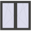 Pricing Tilt-and-Turn 1500x1400 mm REHAU ENERGY-SAVING SYNEGO MD BASALT_GREY external