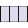 Pricing Tilt-and-Turn 3800x2300 mm REHAU ENERGY-SAVING SYNEGO MD BLACK_BROWN external