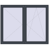 Pricing Tilt-and-Turn 1740x1420 mm EPSILON OPTIMA ANTHRACITE_GREY_STRUKTURAL two-sided