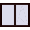 Pricing Tilt-and-Turn 1760x1430 mm REHAU OPTIMUM EURO-DESIGN 70 CHOCOLATE_BROWN two-sided