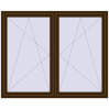 Pricing Tilt-and-Turn 1755x1430 mm REHAU ENERGY-SAVING SYNEGO MD DARK_OAK two-sided