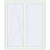Pricing Tilt-and-Turn 1500x1800 mm REHAU ENERGY-SAVING SYNEGO MD RAL 9016 Traffic white two-sided