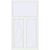 Pricing Tilt-and-Turn 1190x2190 mm REHAU OPTIMUM EURO-DESIGN 70 RAL 9016 Traffic white two-sided