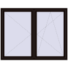 Ustalenie cen Okna skrzydłowe 1800x1400 mm REHAU OPTIMUM EURO-DESIGN 70 BLACK_BROWN dwustronny