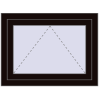 Pricing Tilt-and-Turn 800x600 mm REHAU OPTIMUM EURO-DESIGN 70 BLACK_BROWN external