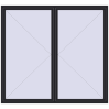 Pricing Tilt-and-Turn 2400x2200 mm REHAU ENERGY-SAVING SYNEGO MD BLACK_ULTI-MATT two-sided