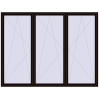 Pricing Tilt-and-Turn 3000x2300 mm REHAU OPTIMUM EURO-DESIGN 70 BLACK_BROWN two-sided