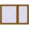Ustalenie cen Okna skrzydłowe 2040x1420 mm REHAU OPTIMUM EURO-DESIGN 70 GOLDEN OAK zewnętrzny