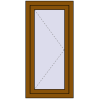 Pricing Tilt-and-Turn 600x1050 mm REHAU OPTIMUM EURO-DESIGN 70 GOLDEN OAK two-sided