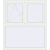 Pricing Tilt-and-Turn 1280x1470 mm REHAU OPTIMUM EURO-DESIGN 70 RAL 9016 Traffic white two-sided