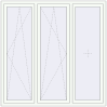 Pricing Tilt-and-Turn 1800x1800 mm REHAU BRILLANT DESIGN RAL 9016 Traffic white two-sided