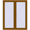 Pricing Tilt-and-Turn 1400x1700 mm REHAU OPTIMUM EURO-DESIGN 70 GOLDEN OAK two-sided