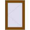 Pricing Tilt-and-Turn 800x1200 mm REHAU OPTIMUM EURO-DESIGN 70 GOLDEN OAK external
