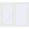Pricing Tilt-and-Turn 1400x1200 mm REHAU OPTIMUM EURO-DESIGN 70 RAL 9016 Traffic white two-sided