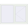 Pricing Tilt-and-Turn 1400x1000 mm REHAU OPTIMUM EURO-DESIGN 70 RAL 9016 Traffic white two-sided