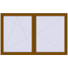 Pricing Tilt-and-Turn 2400x1500 mm REHAU ENERGY-SAVING SYNEGO MD GOLDEN OAK external