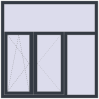 Pricing Tilt-and-Turn 1500x1500 mm REHAU OPTIMUM EURO-DESIGN 70 ANTHRACITE_GREY_STRUKTURAL external