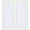 Pricing Tilt-and-Turn 1200x1350 mm REHAU OPTIMUM EURO-DESIGN 70 RAL 9016 Traffic white two-sided