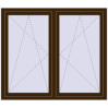 Pricing Tilt-and-Turn 1500x1300 mm REHAU OPTIMUM EURO-DESIGN 70 DARK_OAK two-sided