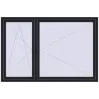 Pricing Tilt-and-Turn 1950x1300 mm REHAU ENERGY-SAVING SYNEGO MD BLACK_ULTI-MATT external