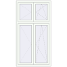 Pricing Tilt-and-Turn 1000x1900 mm REHAU OPTIMUM EURO-DESIGN 70 RAL 9016 Traffic white two-sided