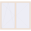 Pricing Tilt-and-Turn 2600x2400 mm REHAU OPTIMUM EURO-DESIGN 70 CREAME_WHITE_50L-2 two-sided