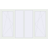 Pricing Tilt-and-Turn 2500x1560 mm REHAU OPTIMUM EURO-DESIGN 70 RAL 9016 Traffic white two-sided