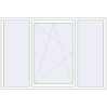 Pricing Tilt-and-Turn 2060x1400 mm REHAU ENERGY-SAVING SYNEGO MD RAL 9016 Traffic white two-sided
