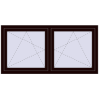 Pricing Tilt-and-Turn 1600x800 mm REHAU OPTIMUM EURO-DESIGN 70 CHOCOLATE_BROWN two-sided