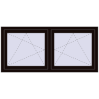 Ustalenie cen Okna skrzydłowe 1635x725 mm REHAU ENERGY-SAVING SYNEGO MD BLACK_BROWN dwustronny